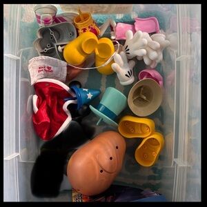 Large set of rare Mr Potato Head Parts - mostly Disney